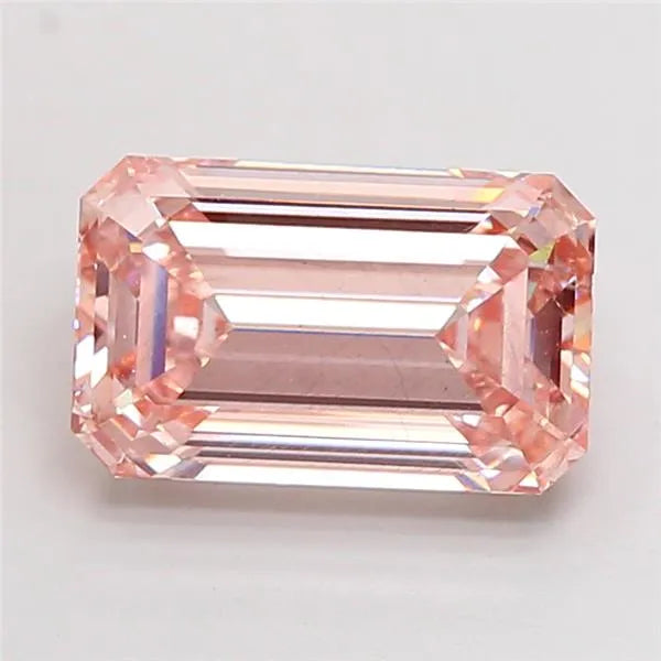 5.00ct Emerald Lab Grown Diamond (Colour Fancy Brownish Pink, Clarity SI1, IGI Certified)