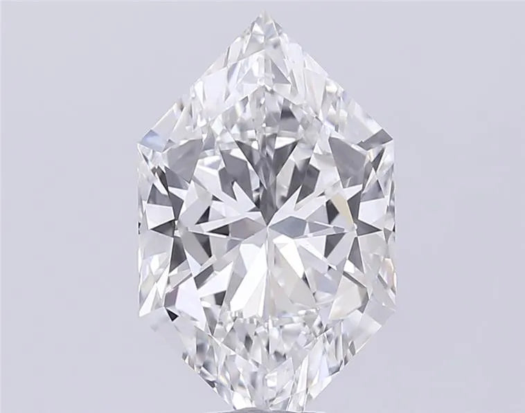 5.00ct Hexagonal Lab Grown Diamond (Colour F, Clarity VVS2, IGI Certified)