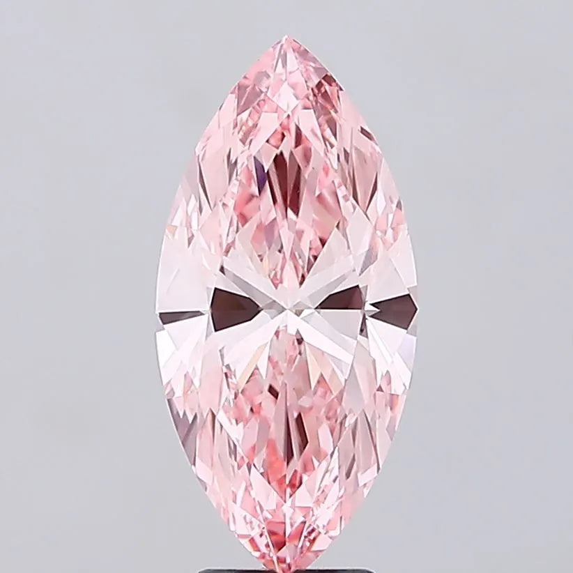 5.00ct Marquise Lab Grown Diamond (Colour Fancy Vivid Pink, Clarity VS1, IGI Certified)