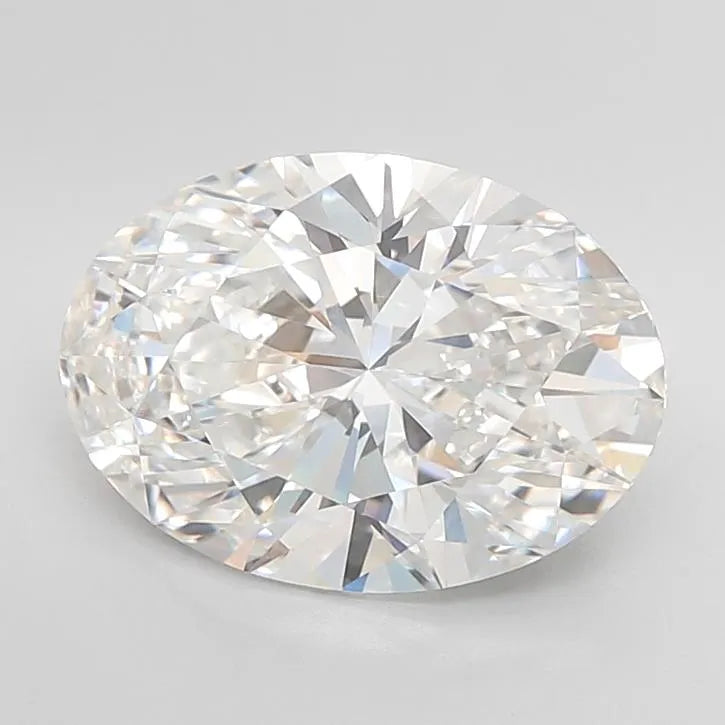 5.00ct Oval Lab Grown Diamond (Colour F, Clarity VVS1, IGI Certified)