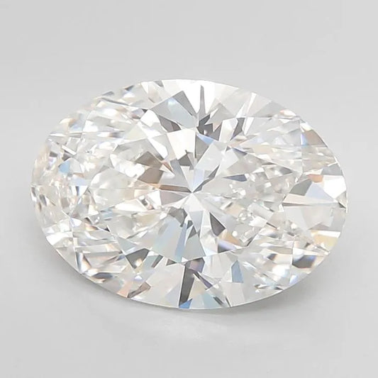 5.00ct Oval Lab Grown Diamond (Colour F, Clarity VVS1, IGI Certified)