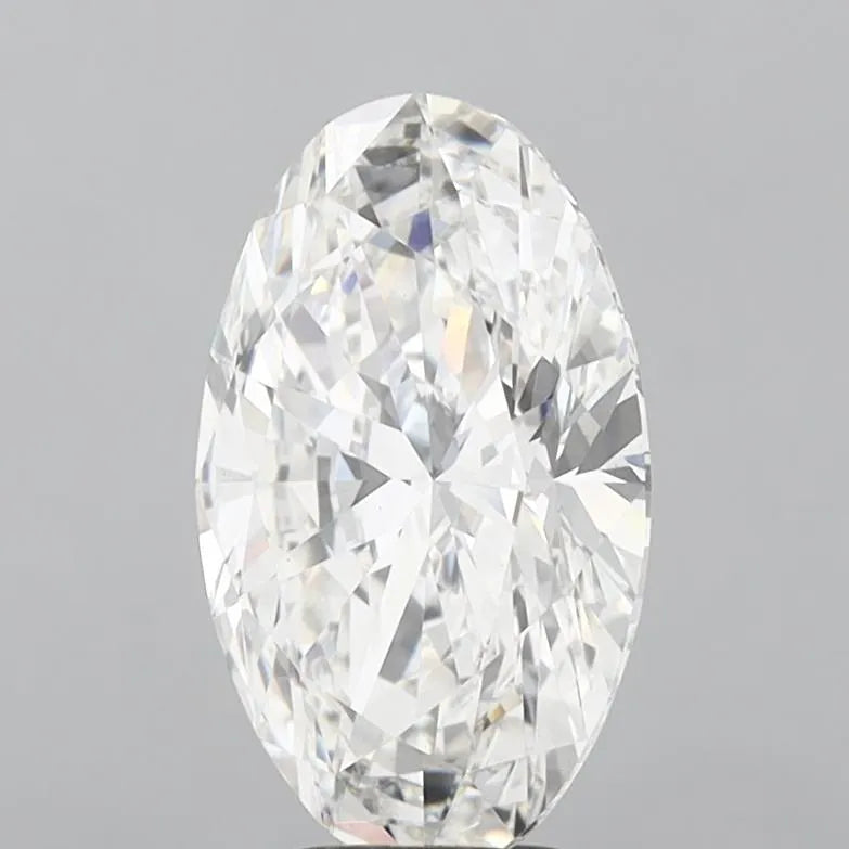 5.00ct Oval Lab Grown Diamond (Colour F, Clarity VVS2, IGI Certified)