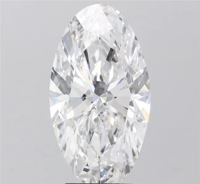 5.00ct Oval Lab Grown Diamond (Colour F, Clarity VVS2, IGI Certified)