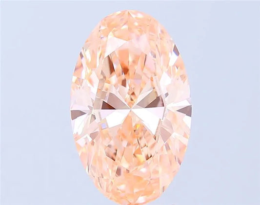 5.00ct Oval Lab Grown Diamond (Colour Fancy Intense Pink, Clarity VVS2, IGI Certified)