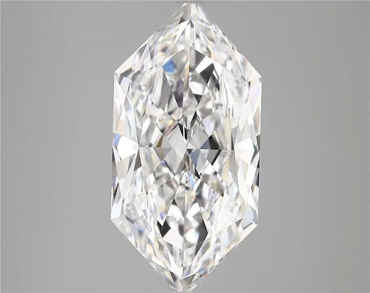 5.01ct Hexagonal Lab Grown Diamond (Colour D, Clarity VVS2, IGI Certified)