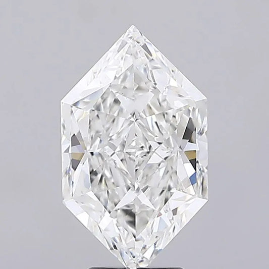 5.01ct Hexagonal Lab Grown Diamond (Colour F, Clarity VS1, IGI Certified)