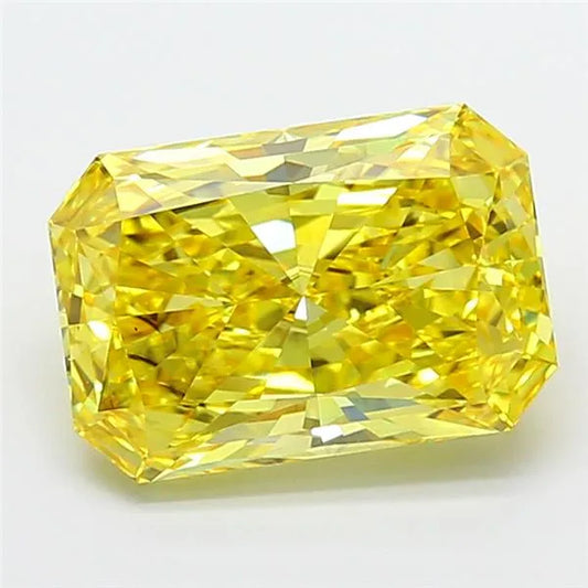 5.01ct Radiant Lab Grown Diamond (Colour Fancy Intense Yellow, Clarity VS2, IGI Certified)