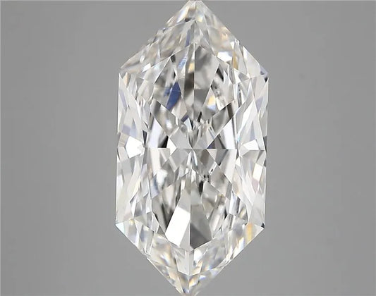 5.02ct Hexagonal Lab Grown Diamond (Colour E, Clarity VVS2, IGI Certified)
