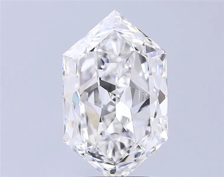5.02ct Hexagonal Lab Grown Diamond (Colour F, Clarity VVS2, IGI Certified)