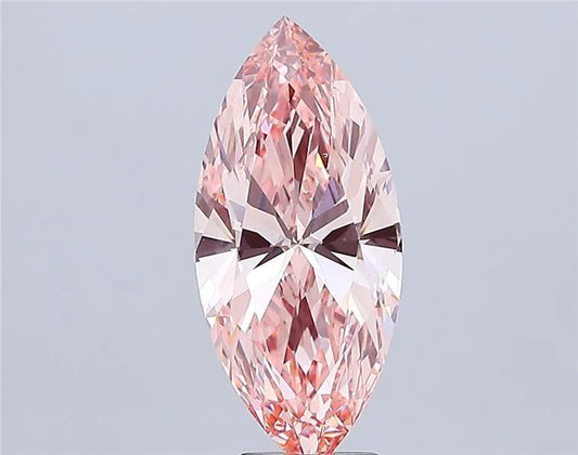 5.02ct Marquise Lab Grown Diamond (Colour Fancy Vivid Pink, Clarity VS1, IGI Certified)