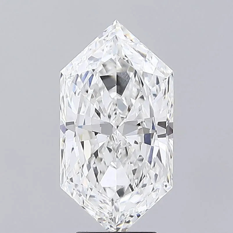 5.03ct Hexagonal Lab Grown Diamond (Colour F, Clarity VS1, IGI Certified)