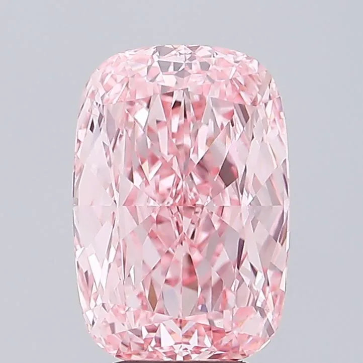 5.04ct Cushion modified Lab Grown Diamond (Colour Fancy Vivid Pink, Clarity VVS2, IGI Certified)
