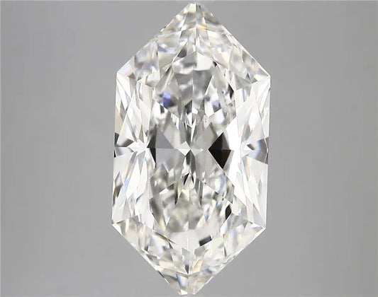 5.04ct Hexagonal Lab Grown Diamond (Colour F, Clarity VS1, IGI Certified)