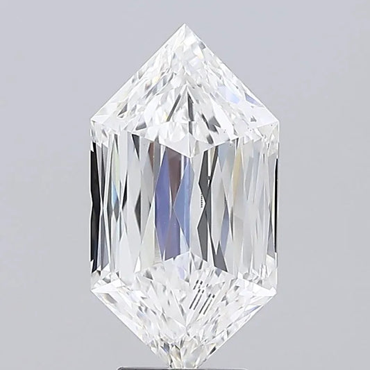 5.05ct Hexagonal Lab Grown Diamond (Colour F, Clarity VS1, IGI Certified)