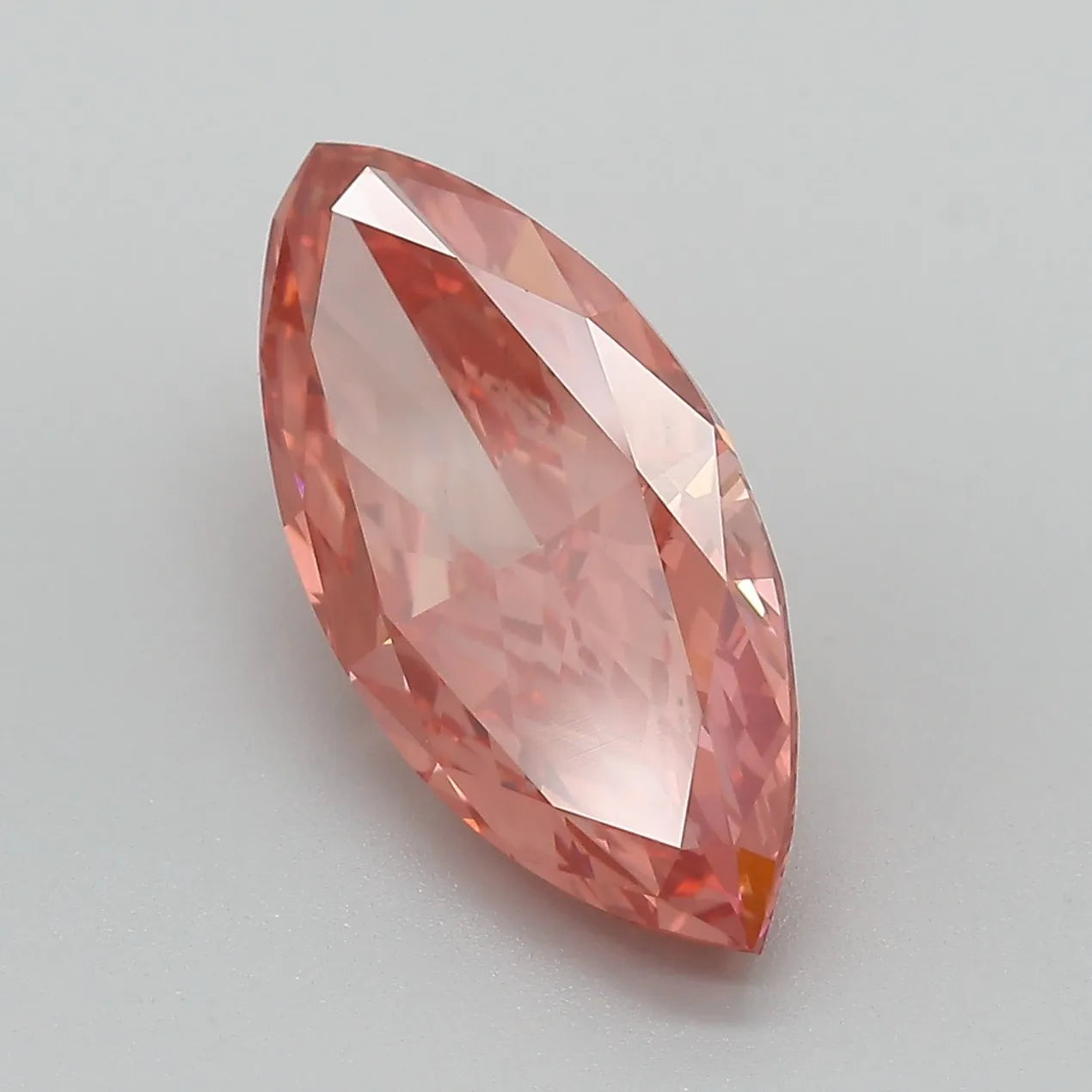 5.05ct Marquise Lab Grown Diamond (Colour Fancy Vivid Pink, Clarity VVS2, IGI Certified)