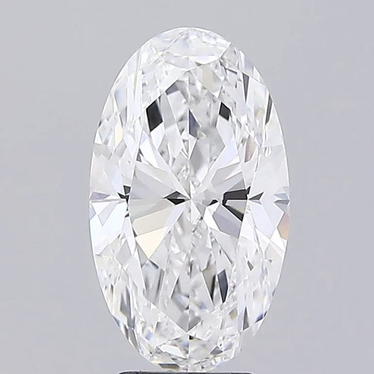 5.05ct Oval Lab Grown Diamond (Colour E, Clarity VVS2, IGI Certified)