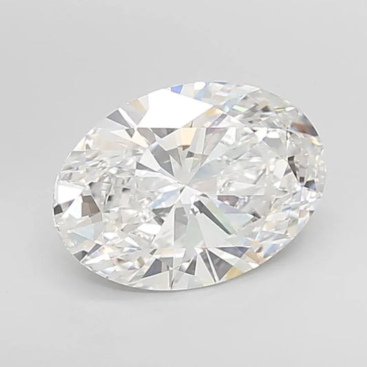 5.05ct Oval Lab Grown Diamond (Colour E, Clarity VVS2, IGI Certified)