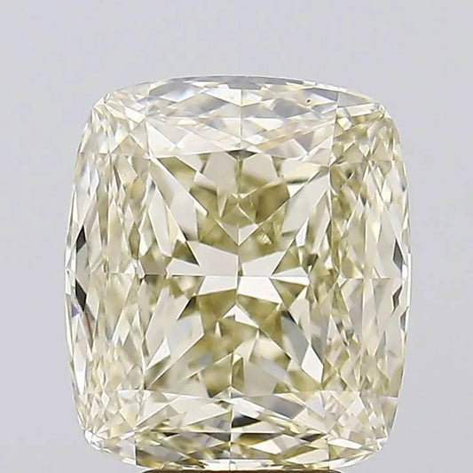 5.08ct Cushion modified Lab Grown Diamond (Colour Fancy Light Yellow, Clarity VVS2, IGI Certified)