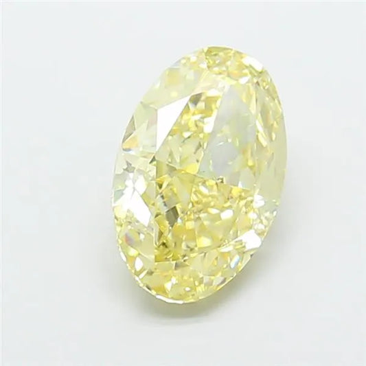 5.08ct Oval Lab Grown Diamond (Colour Fancy Yellow, Clarity VS1, IGI Certified)