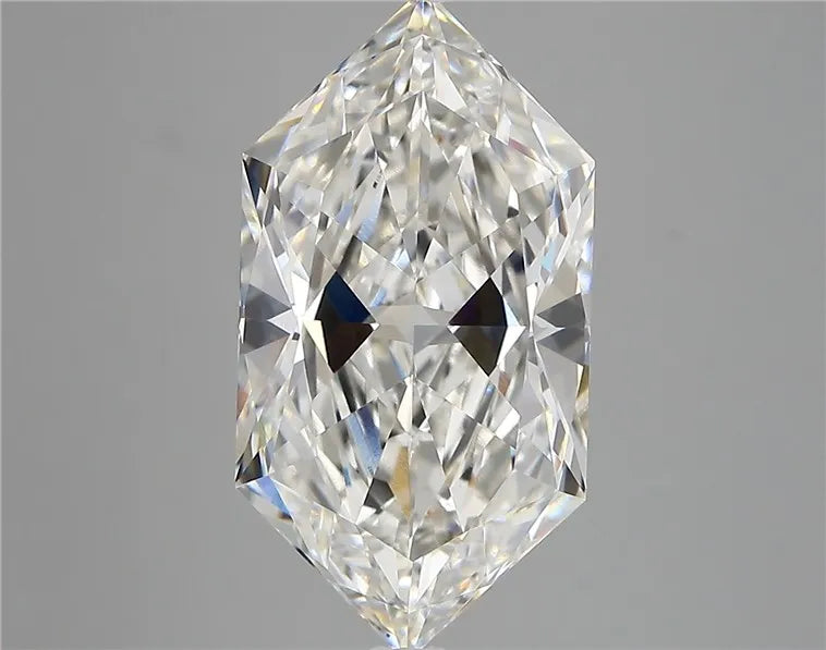 5.09ct Hexagonal Lab Grown Diamond (Colour G, Clarity VVS2, IGI Certified)