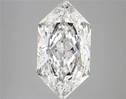 5.10ct Hexagonal Lab Grown Diamond (Colour D, Clarity VVS2, IGI Certified)