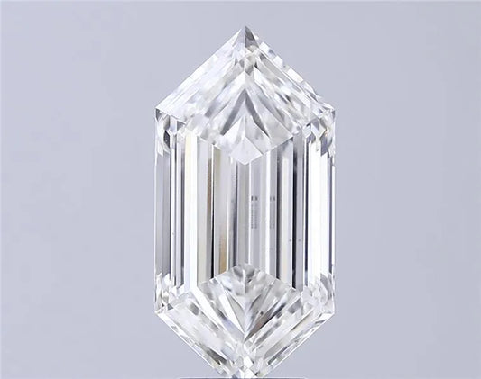 5.10ct Hexagonal Lab Grown Diamond (Colour G, Clarity VS1, IGI Certified)