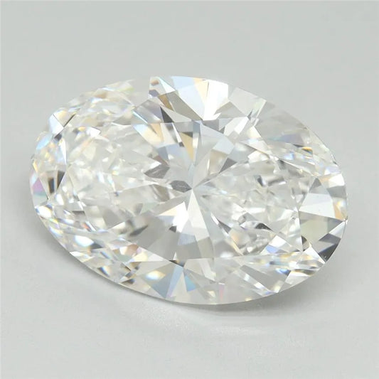 5.10ct Oval Lab Grown Diamond (Colour E, Clarity VVS1, IGI Certified)