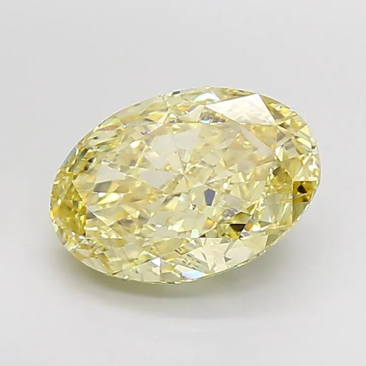 5.10ct Oval Lab Grown Diamond (Colour Fancy Yellow, Clarity VS1, IGI Certified)