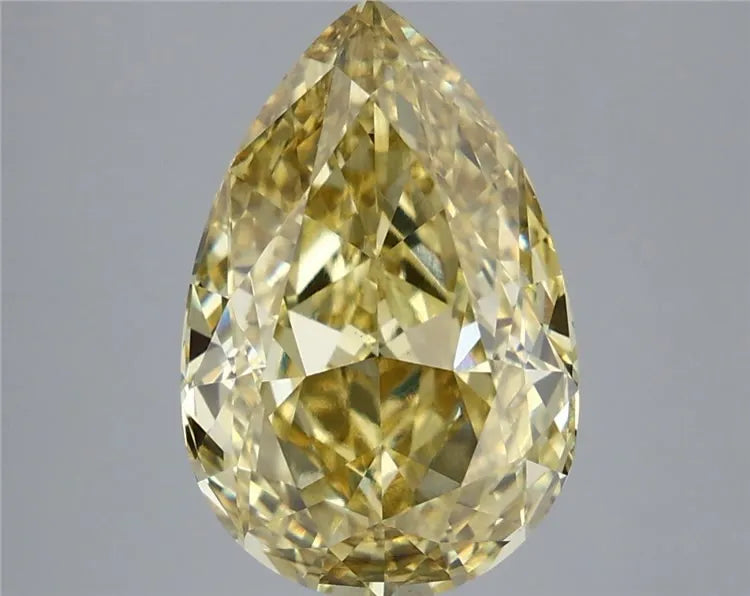 5.10ct Pear Lab Grown Diamond (Colour Fancy Intense Yellow, Clarity VS2, IGI Certified)