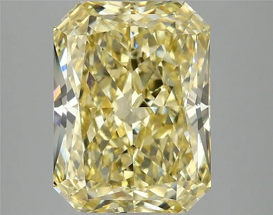 5.10ct Radiant Lab Grown Diamond (Colour Fancy Vivid Yellow, Clarity VVS2, IGI Certified)