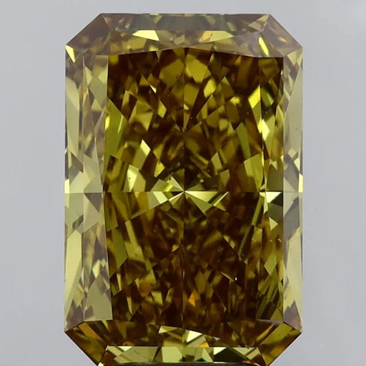 5.15ct Radiant Lab Grown Diamond (Colour Fancy Intense Brownish Yellow, Clarity VS2, IGI Certified)