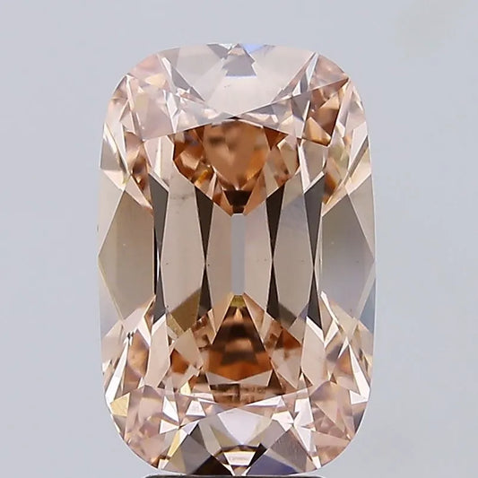 5.16ct Cushion brilliant Lab Grown Diamond (Colour Fancy Light Brown, Clarity VS2, IGI Certified)