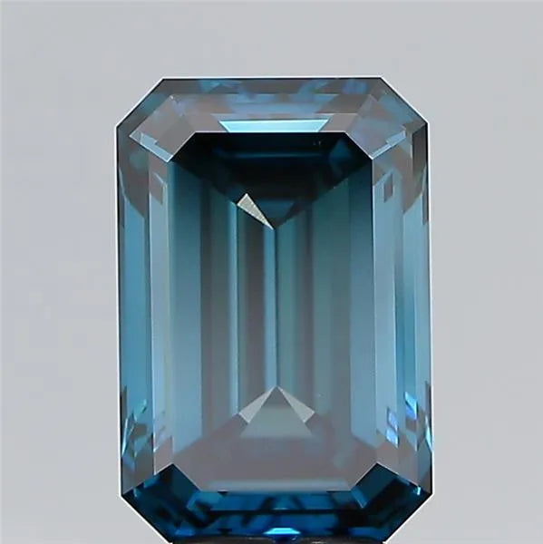 5.19ct Emerald Lab Grown Diamond (Colour Fancy Deep Blue, Clarity VS1, IGI Certified)
