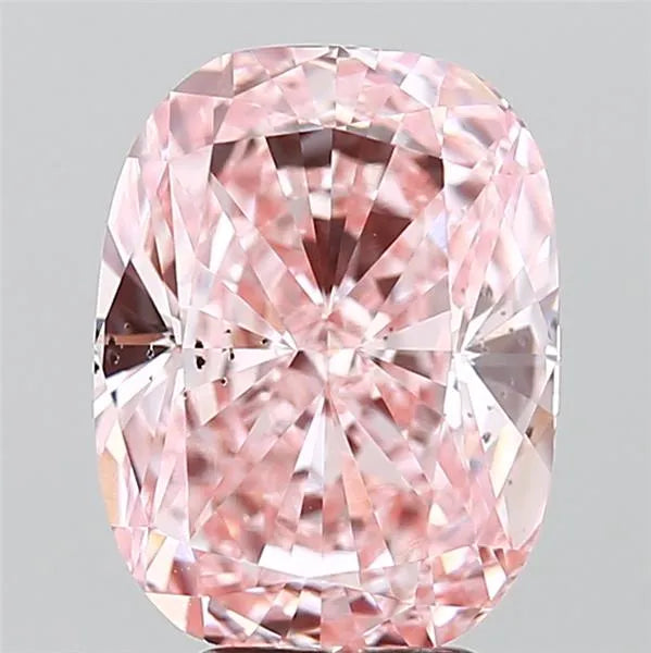 5.21ct Cushion brilliant Lab Grown Diamond (Colour Fancy Intense Pink, Clarity SI1, Cut GD, IGI Certified)
