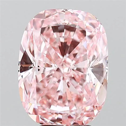 5.21ct Cushion brilliant Lab Grown Diamond (Colour Fancy Intense Pink, Clarity SI1, Cut GD, IGI Certified)