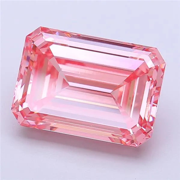 5.21ct Emerald Lab Grown Diamond (Colour Fancy Vivid Pink, Clarity VVS2, IGI Certified)