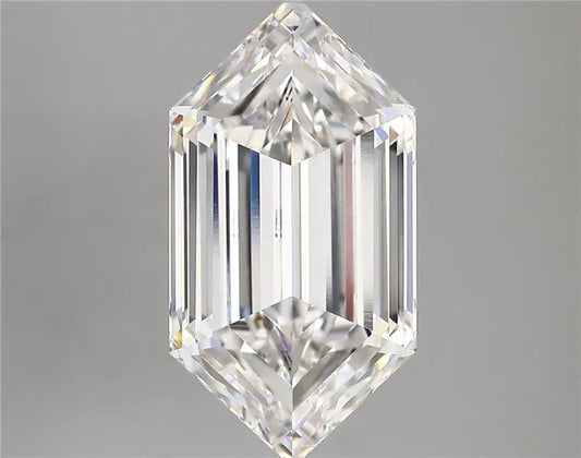 5.26ct Hexagonal Lab Grown Diamond (Colour E, Clarity VVS2, IGI Certified)