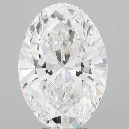 5.28ct Oval Lab Grown Diamond (Colour E, Clarity VS1, IGI Certified)