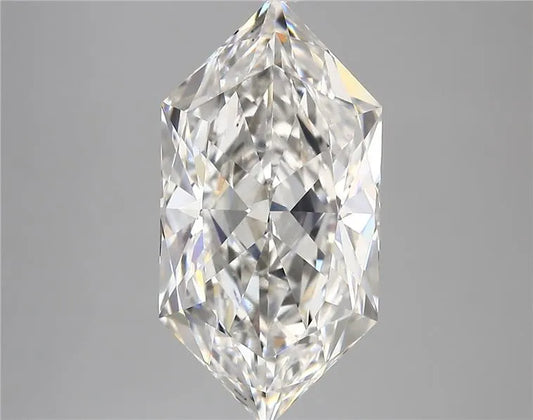 5.38ct Hexagonal Lab Grown Diamond (Colour F, Clarity VVS2, IGI Certified)