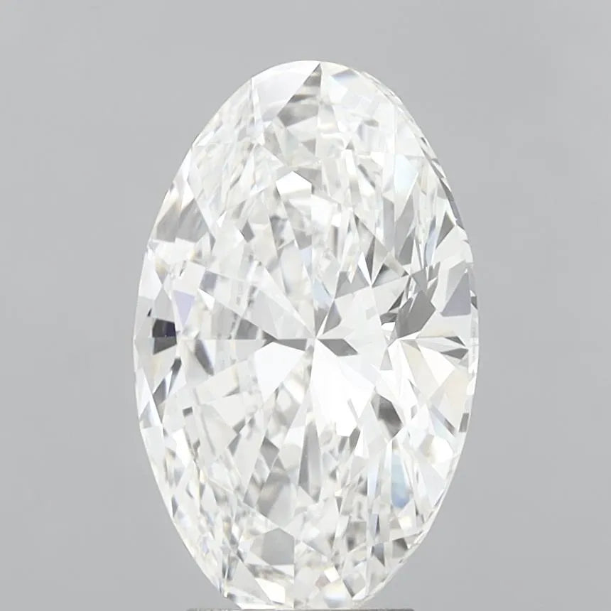 5.39ct Oval Lab Grown Diamond (Colour F, Clarity VVS2, IGI Certified)