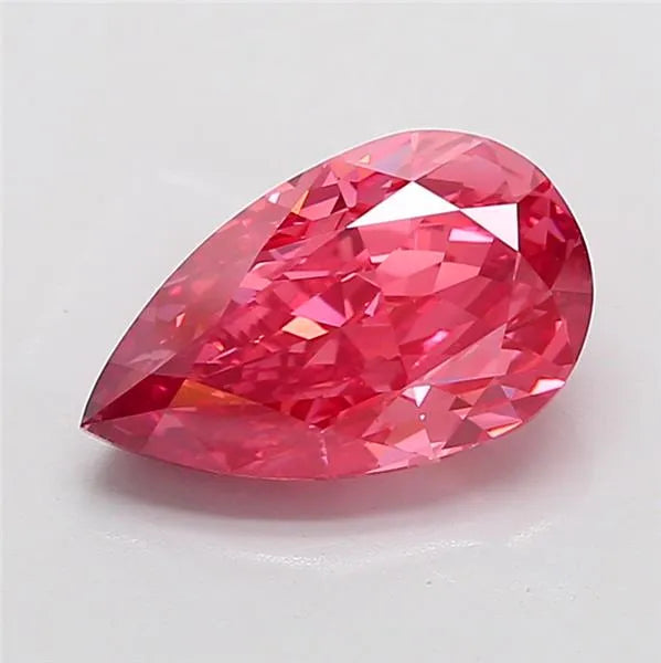 5.50ct Pear Lab Grown Diamond (Colour Fancy Vivid Pink, Clarity VVS2, IGI Certified)