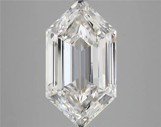 5.56ct Hexagonal Lab Grown Diamond (Colour E, Clarity VVS1, IGI Certified)