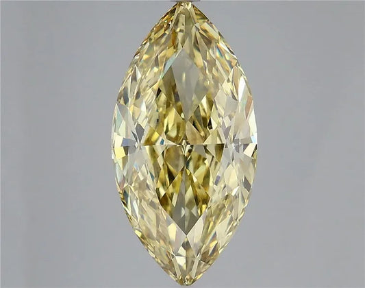 5.58ct Marquise Lab Grown Diamond (Colour Fancy Intense Yellow, Clarity VS1, IGI Certified)