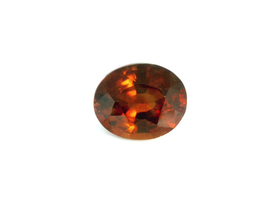 5.58ct Oval Natural Garnet (Colour Orange, Clarity Slightly Included, Cut Faceted)