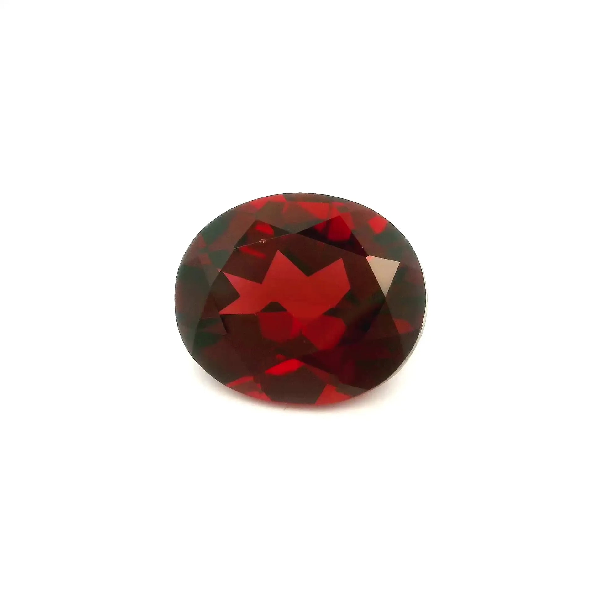 5.66ct Oval Natural Garnet (Colour Red, Clarity Slightly Included, Cut Faceted)