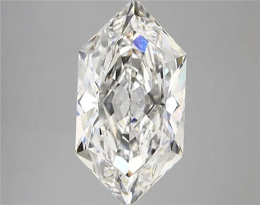 5.67ct Hexagonal Lab Grown Diamond (Colour E, Clarity VVS2, IGI Certified)
