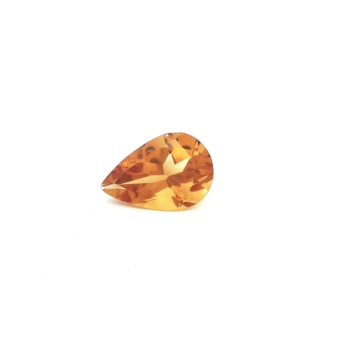 5.70ct Pear Natural Citrine (Colour Yellow, Clarity Eye Clean, Cut Faceted)