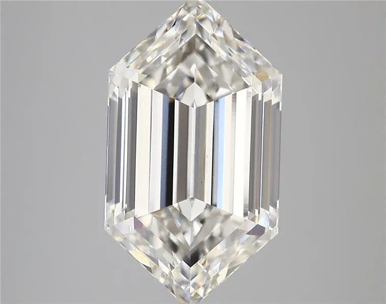 5.77ct Hexagonal Lab Grown Diamond (Colour F, Clarity VVS2, IGI Certified)