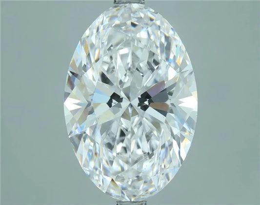 5.80ct Oval Lab Grown Diamond (Colour D, Clarity VS2, Cut EX, IGI Certified)