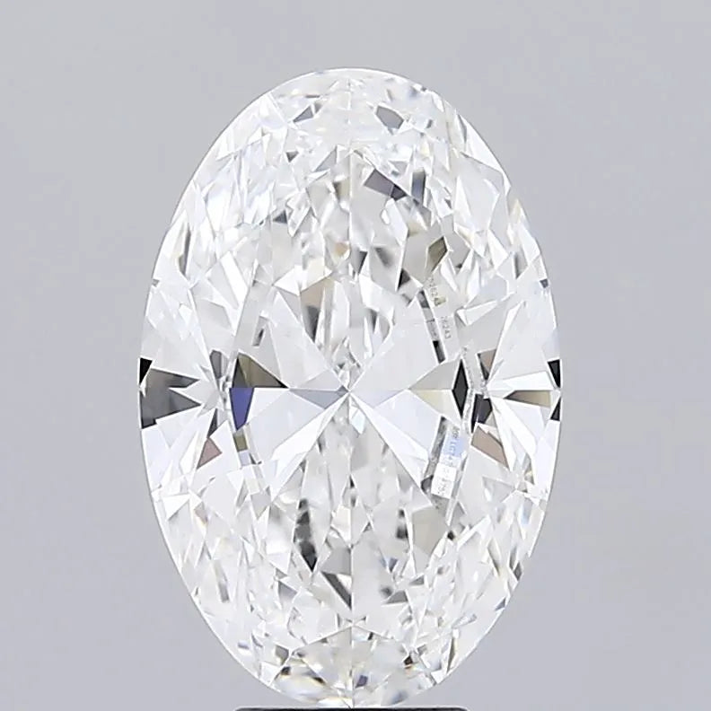 5.83ct Oval Lab Grown Diamond (Colour F, Clarity VVS2, IGI Certified)